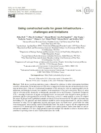 Using Constructed Soils for Green Infrastructure – Challenges and Limitations