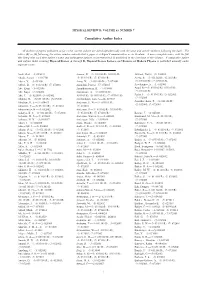 Author Index (Print)