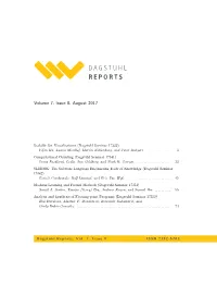 Dagstuhl Reports, Volume 7, Issue 8, August 2017
