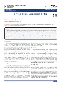 Developmental Dysplasia of the Hip