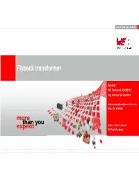 Flyback Transformer