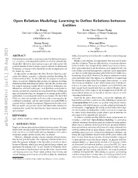 Learning to Define Relations Between Entities