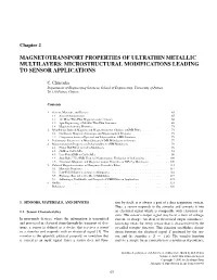 Magnetotransport Properties of Ultrathin Metallic Multilayers: Microstructural Modifications Leading to Sensor Applications