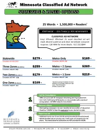 Minnesota Classified Ad Network