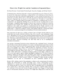 Moore's Law, Wright's Law and the Countdown to Exponential Space