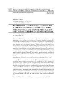 Problematyka Ekologiczno-Ekonomiczna W