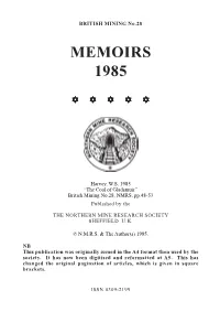 The Coal of Gladsmuir” British Mining No.28, NMRS, Pp.48-53 Published by The