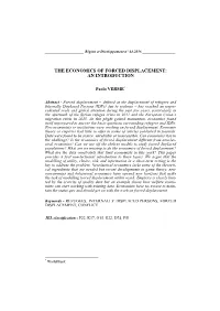 The Economics of Forced Displacement: an Introduction