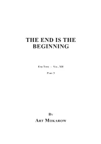 The End Is the Beginning