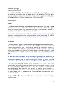 1 Manuscript Cp-2020-79 Response to the Referee 1 We Would Like To