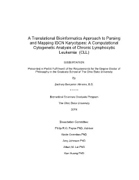 A Computational Cytogenetic Analysis of Chronic Lymphocytic Leukemia (CLL)