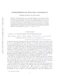 Arxiv:1810.05857V3 [Math.AG] 11 Jun 2020