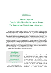 Carry the White Man's Burden to Outer Space – The