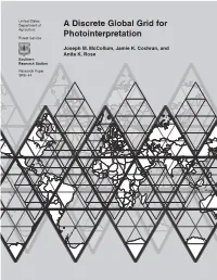 A Discrete Global Grid for Photointerpretation
