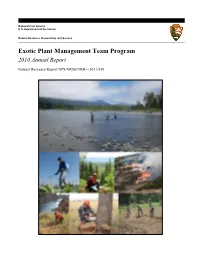 Exotic Plant Management Team Program 2010 Annual Report