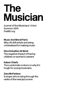 Journal of the Musicians' Union Summer 2019 Themu.Org Music