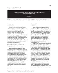 Podoconiosis, Non-Filarial Elephantiasis, and Lymphology