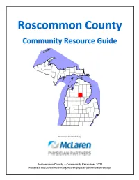 Roscommon County Community Resource Guide