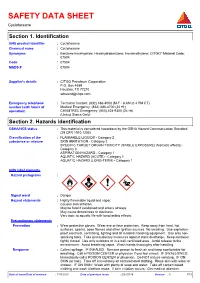 SAFETY DATA SHEET Cyclohexane