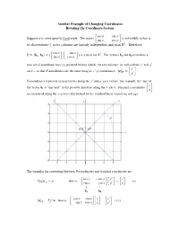 Supplement on Rotation of Axes