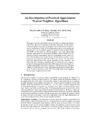 An Investigation of Practical Approximate Nearest Neighbor Algorithms