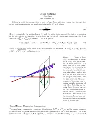 Cross Sections Tim Evans 30Th November 2017