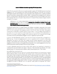 Letter to Validation Committee Regarding EITI Civic Space Status Under EITI, Civic Space Within Myanmar Has Made Meaningful Prog