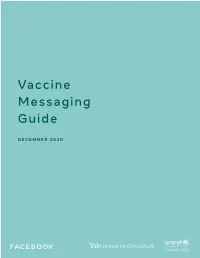 Vaccine Messaging Guide