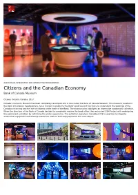 Bank of Canada Museum | AV Integration and Programming | XYZ Cultural Technology