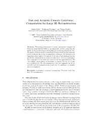 Fast and Accurate Camera Covariance Computation for Large 3D Reconstruction