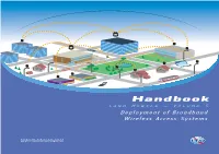 Handbook Land Mobile — Volume 5 Deployment of Broadband Wireless Access Systems