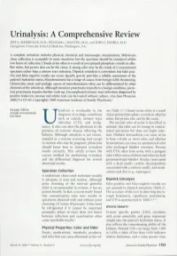 Urinalysis: a Comprehensive Review JEFF A