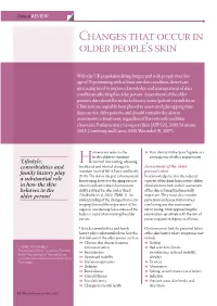 Changes That Occur in Older People's Skin