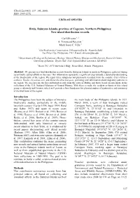 Check List 4(2): 137–141, 2008