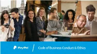 Code of Business Conduct & Ethics