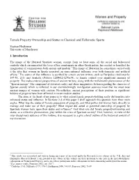 Female Property Ownership and Status in Classical and Hellenistic Sparta