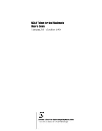 NCSA Telnet for the Macintosh User's Guide