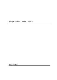 Scriptbasic Users Guide
