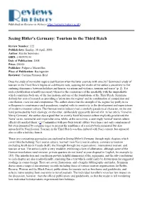 Tourism in the Third Reich