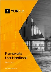 User Handbook March 2021 Contents