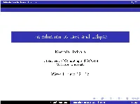 Introduction to Java and Eclipse 1 / 22