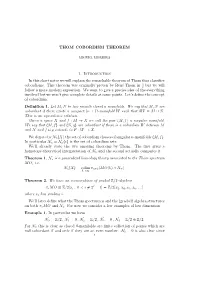 THOM COBORDISM THEOREM 1. Introduction in This Short Notes We