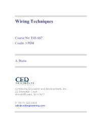 Wiring Techniques