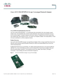 Cisco UCS CNA M72KR-Q Qlogic Converged Network Adapter Data