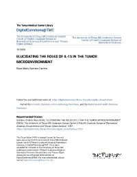 Elucidating the Roles of Il-15 in the Tumor Microenvironment
