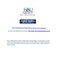 FAU Institutional Repository This