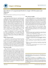 Short Review of Computational Models
