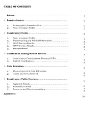 Table of Contents