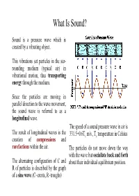 What Is Sound?