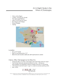 An In-Depth Guide to the Wines of Champagne
